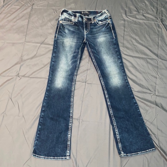 Suki Mid Boot Denim Jeans - Picture 1 of 4